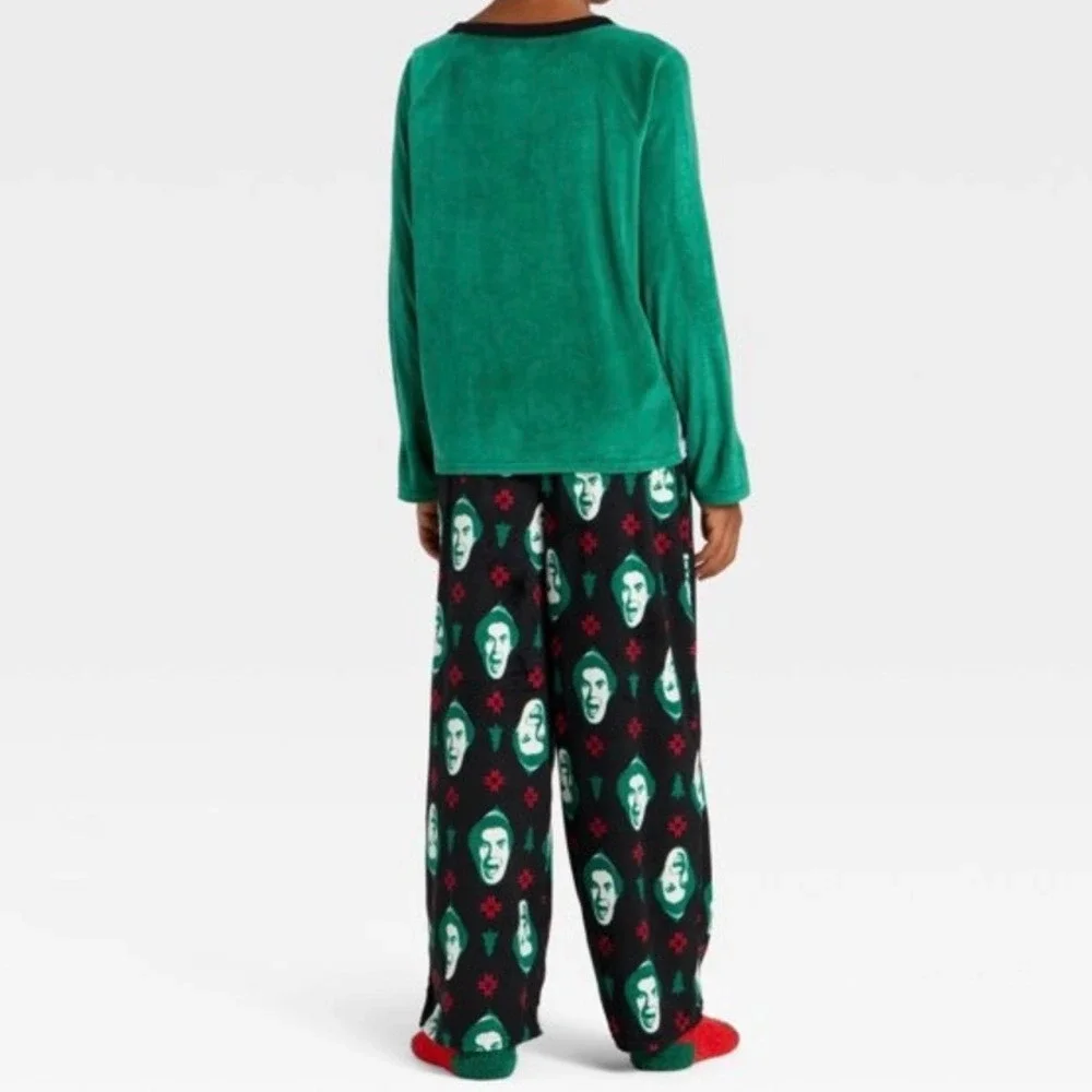 Kids Elf Movie Pajama Set OMG‎ Santa I Know Him Buddy the Elf Size 8